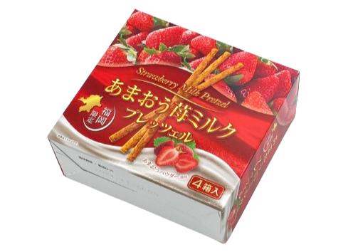 あまおう苺ミルクプレツェル