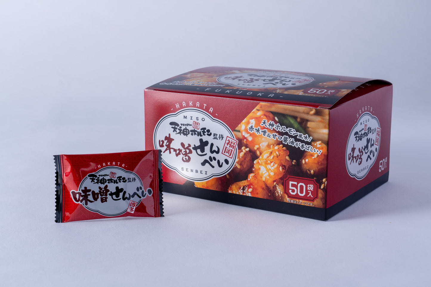 【箱不良】天神ホルモン監修 味噌せんべい