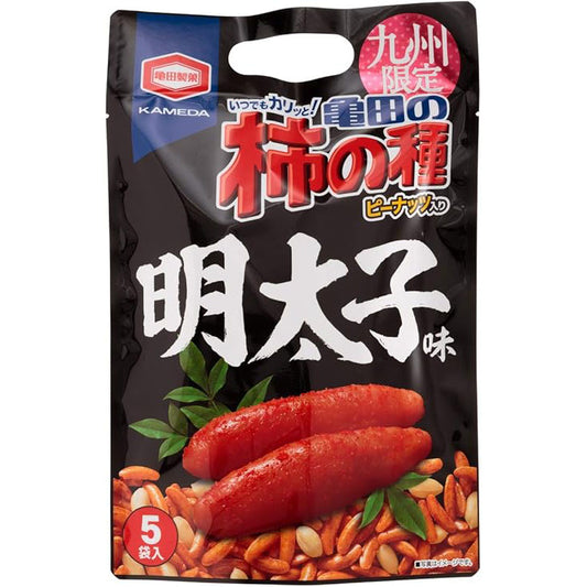 亀田の柿の種 明太子味 22g×5袋入り[九州限定]